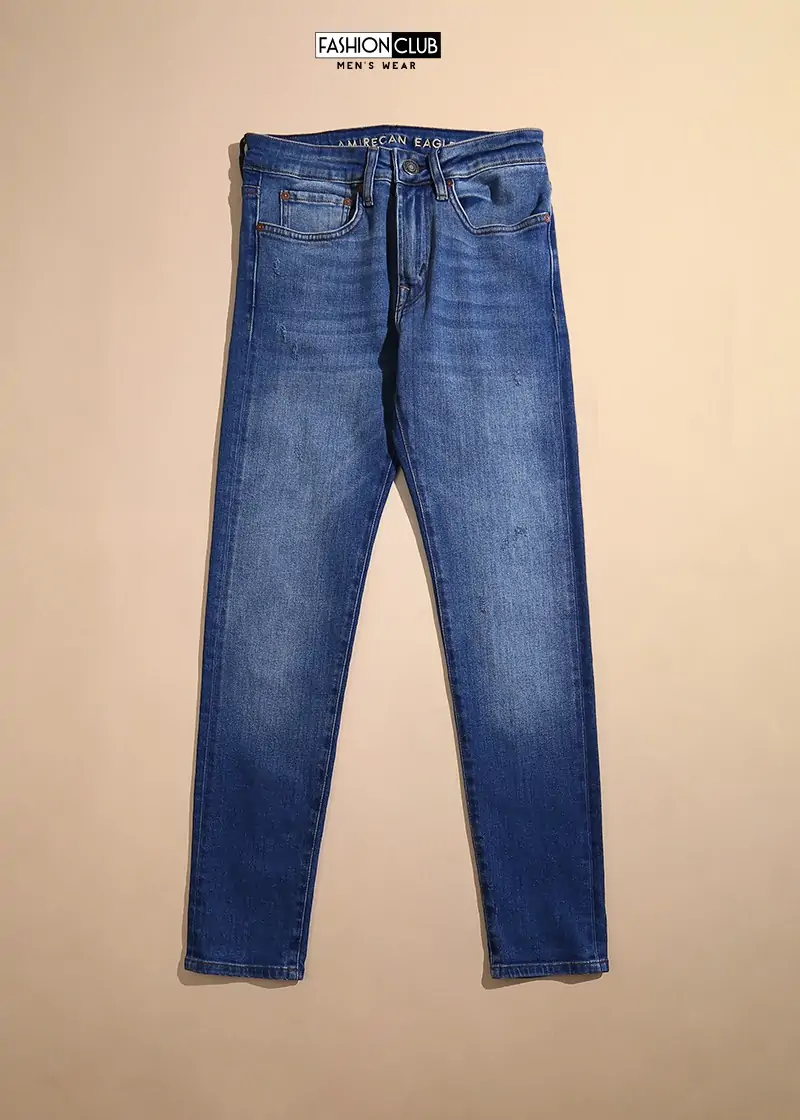 American Eagle With Scratched jeans Slim Fit navy