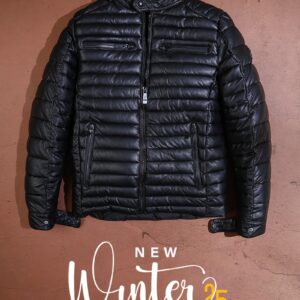 Faux Leather Regular Fit Bomber Jacket
