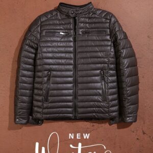 Faux Leather Regular Fit Bomber Jacket - Brown
