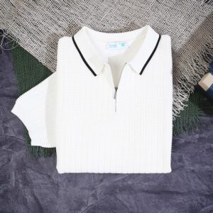 polo shirt knitwear Modern Fit - Off White