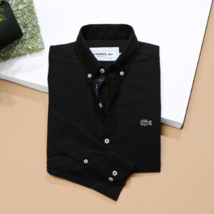 Lacoste Basic Shirt Oxford Black Big Size