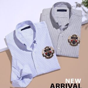 Tommy Hilfiger striped oxford shirt embroidered