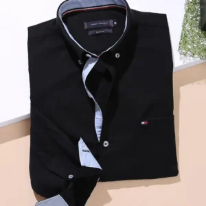 Tommy Hilfiger slim fit oxford Shirt - Black