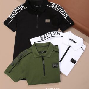 Balmain Polo Shirt Cotton Pecca