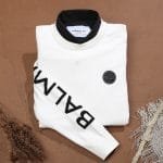 Balmain Knitwear pullover Cotton Lycra White