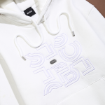 Boss Cotton Sponge Hoodie With Embroidered Logo On The Chest White