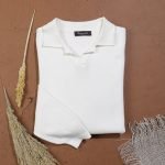 Massimo Dutti Pullover With V-Neck & Polo Collar