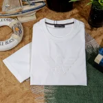 Armani Crew Neck T-Shirt Embroidery