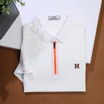 Hermes polo shirt quarter zip