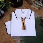 burberry quarter zip polo shirt