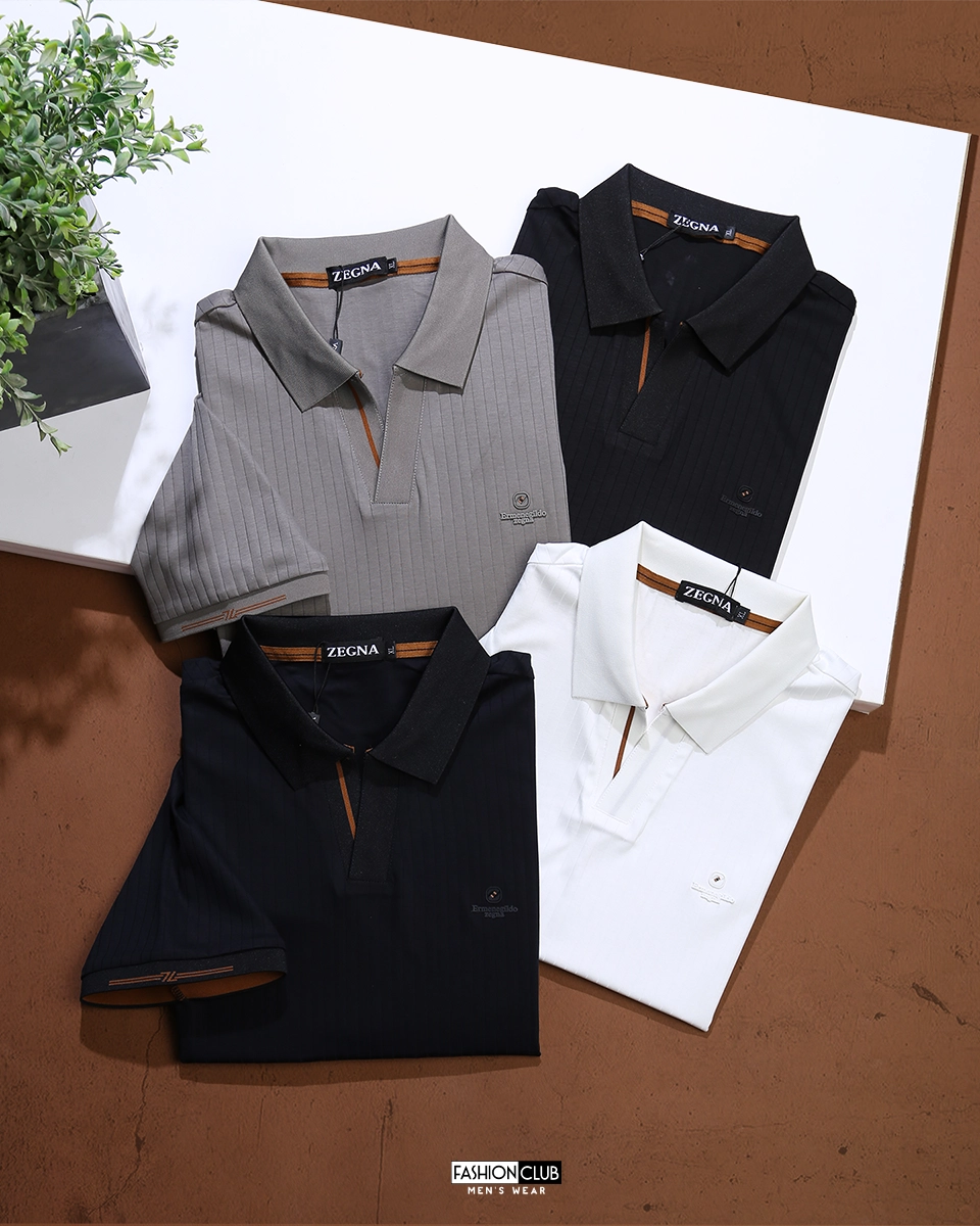IMG_0241 copy Zegna polo shirt mecerized v-neck - Image 1