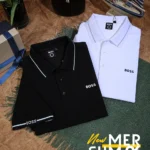 Boss -Polo Shirt Cotton Logo Rubber